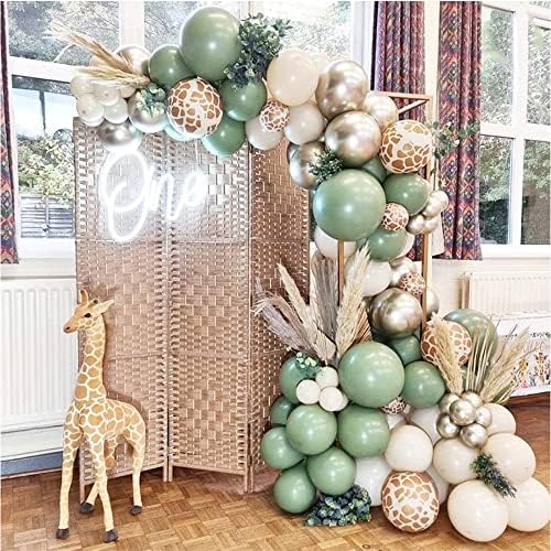 Jungle Safari Balloon Arch Kit 135pcs for Baby Shower and Birthday Party