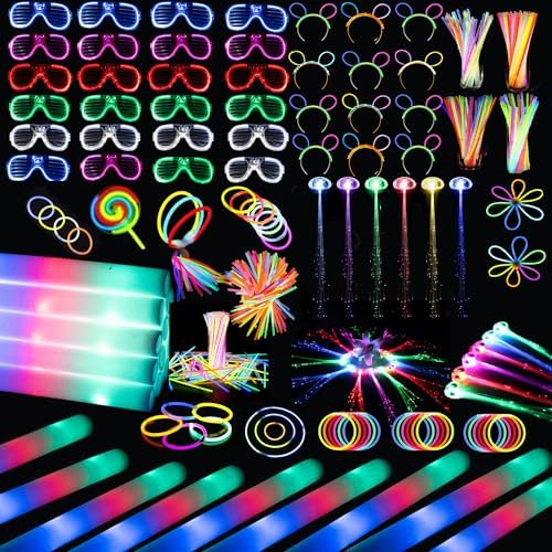 272 pcs Glow Party Supplies Set with LED Glasses