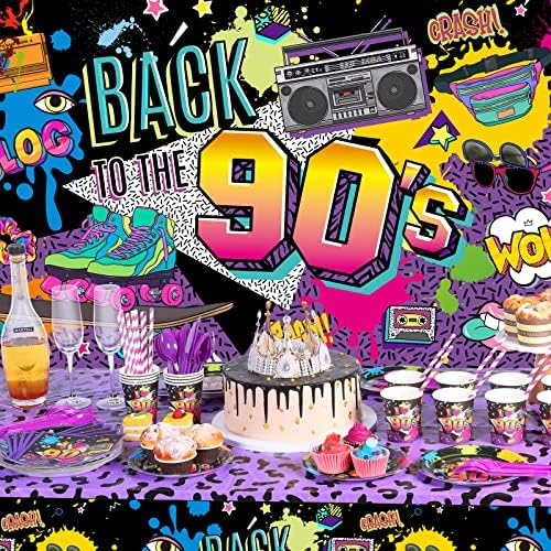 Cunhill 90s Party Decorations Supplies Set