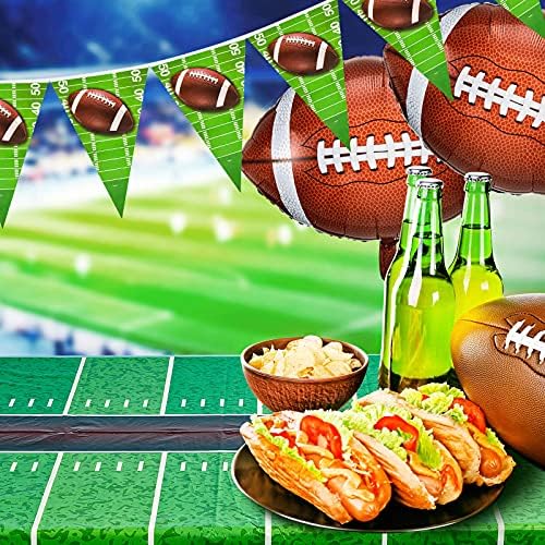 Tegeme 8 Piece Football Party Decor Set