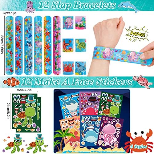 ANPHILE Under Sea Party Favors 134 Pieces Multi-Item Pack